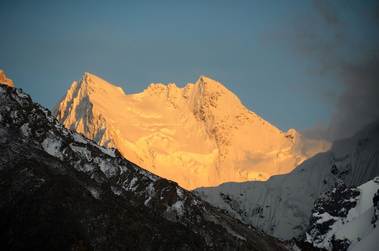 12 Skyang Kangri III Close Up At Sunset From K2 North Face Intermediate Base Camp